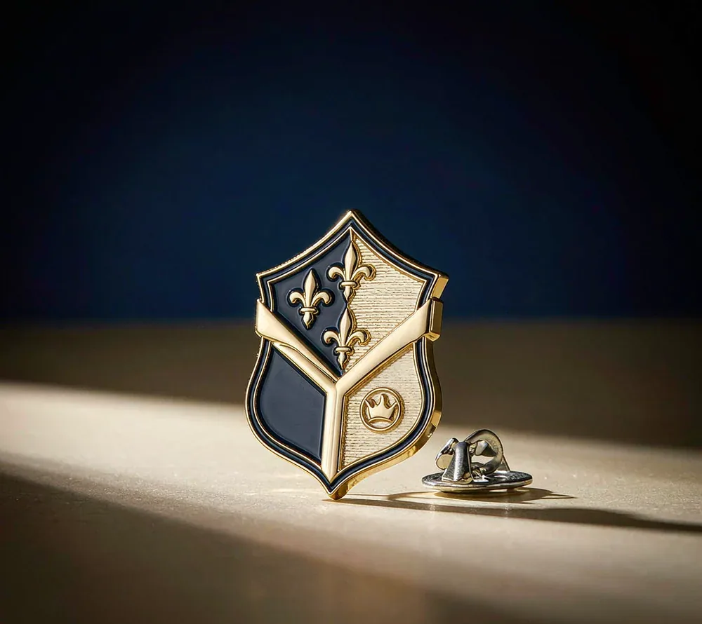 Custom Enamel Pins — Illustrative Design Concept