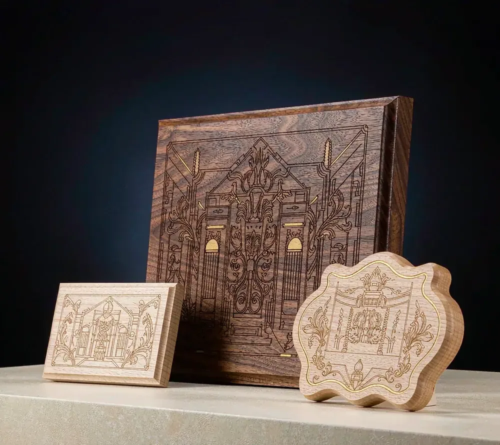 Engraved Wooden Signs — Illustrative Design Concept