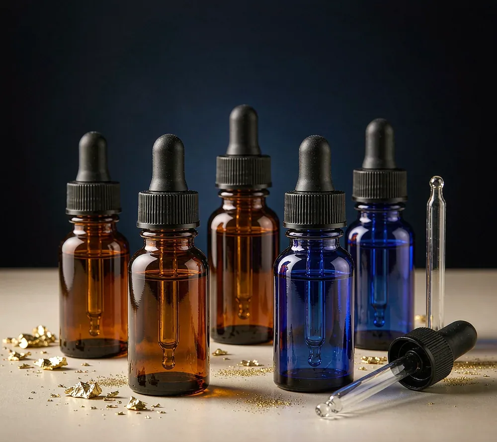 Essential Oil Bottles — Illustrative Design Concept