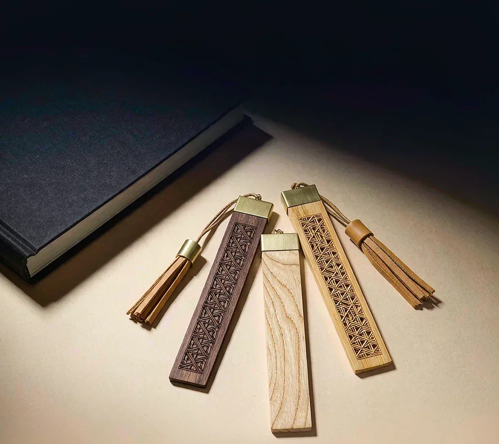 Wooden Bookmarks — Illustrative Design Concept
